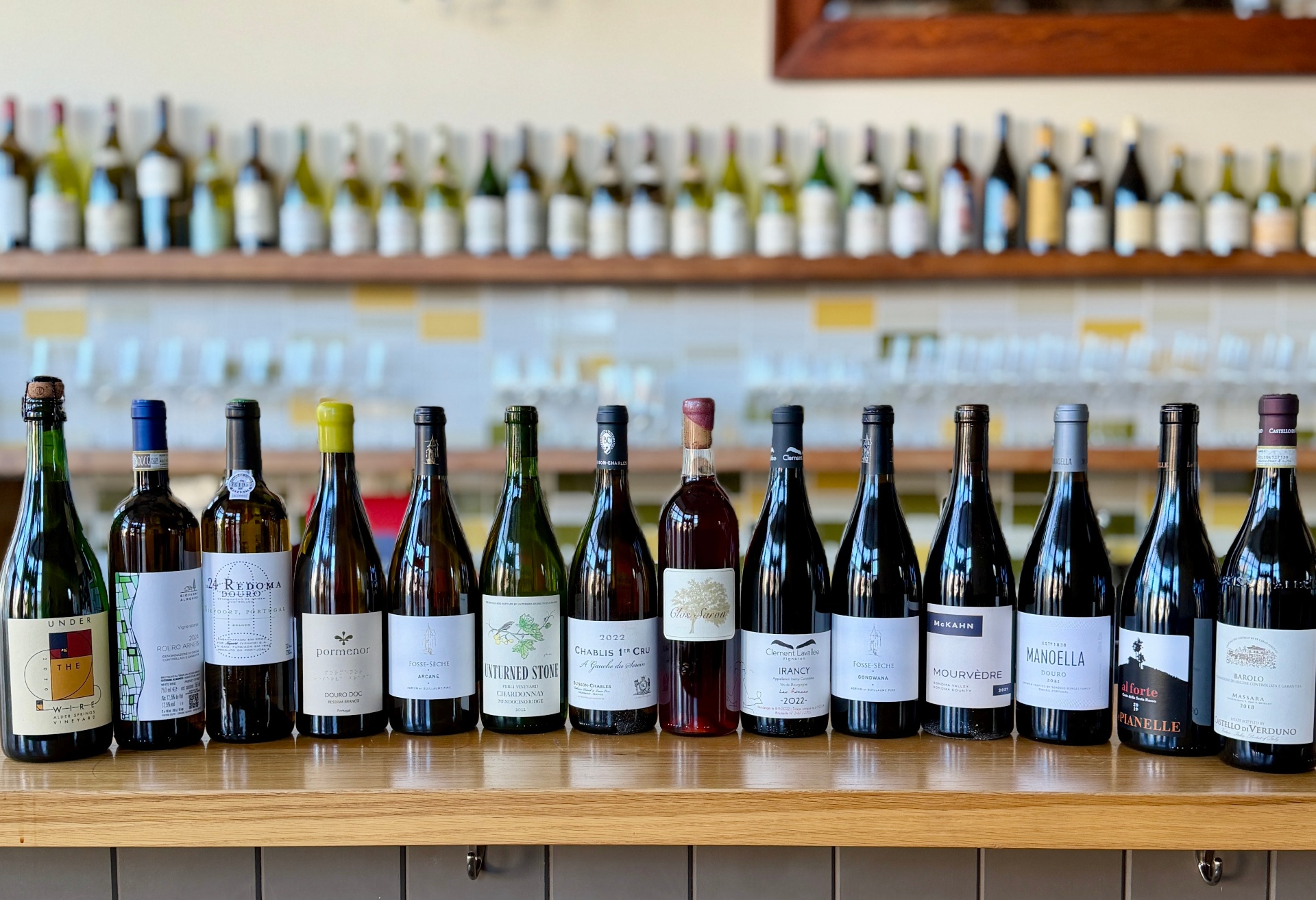 Wine tasting at Heirloom Cafe