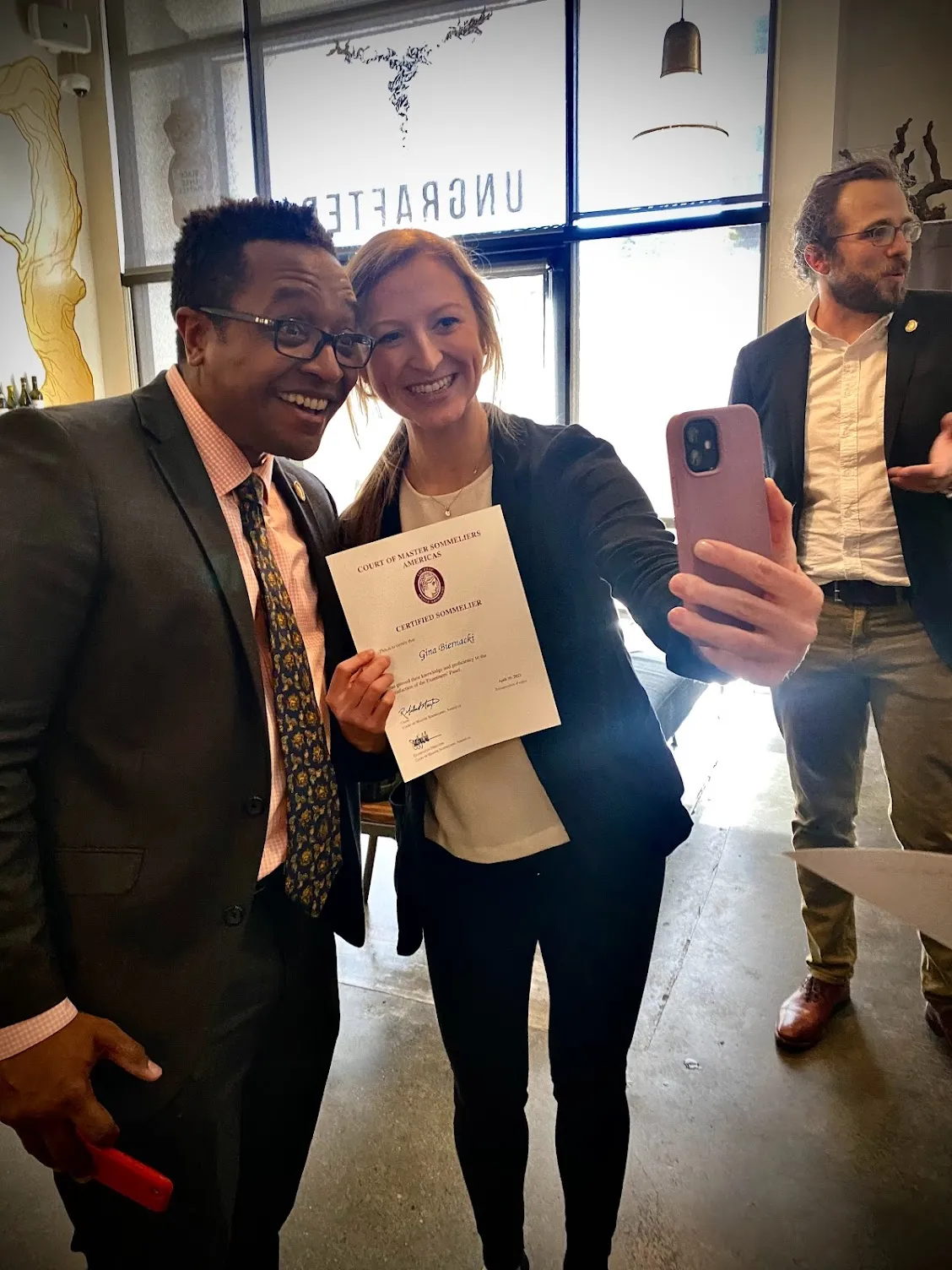 Certified Sommelier certificate from the Court of Master Sommeliers